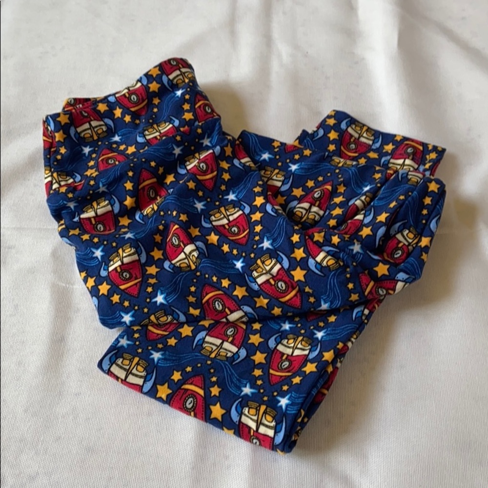 LULAROE 202 TWEEN ROCKET MULTICOLOR LEGGINGS
